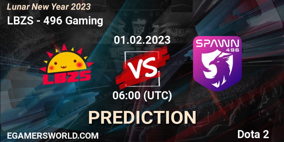 LBZS - 496 Gaming: прогноз. 31.01.23, Dota 2, Lunar New Year 2023