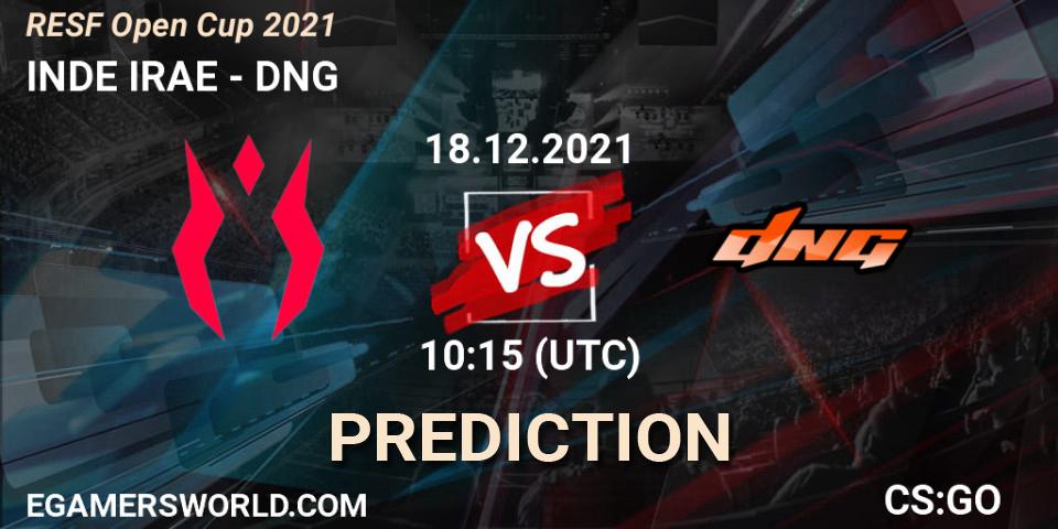 INDE IRAE - DNG: прогноз. 18.12.2021 at 10:15, Counter-Strike (CS2), RESF Open Cup 2021