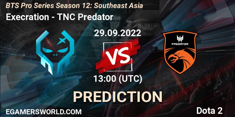 Execration - TNC Predator: прогноз. 29.09.2022 at 13:18, Dota 2, BTS Pro Series Season 12: Southeast Asia