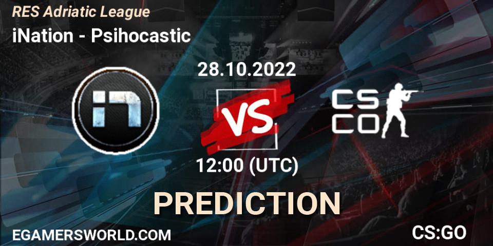 iNation - Psihocastic: прогноз. 15.11.2022 at 13:00, Counter-Strike (CS2), RES Adriatic League