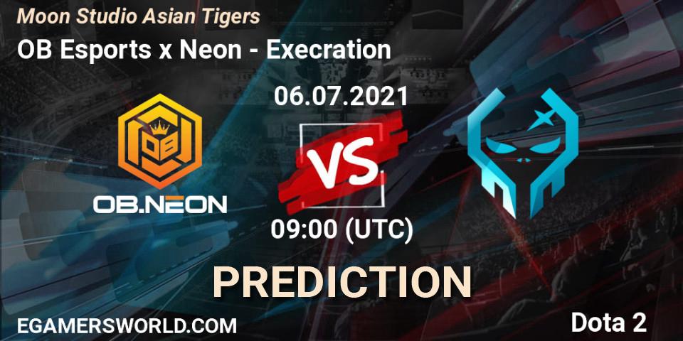 OB Esports x Neon - Execration: прогноз. 06.07.2021 at 09:44, Dota 2, Moon Studio Asian Tigers