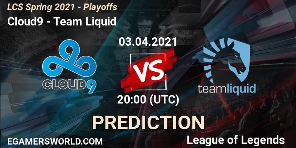 Cloud9 - Team Liquid: прогноз. 03.04.2021 at 20:00, LoL, LCS Spring 2021 - Playoffs