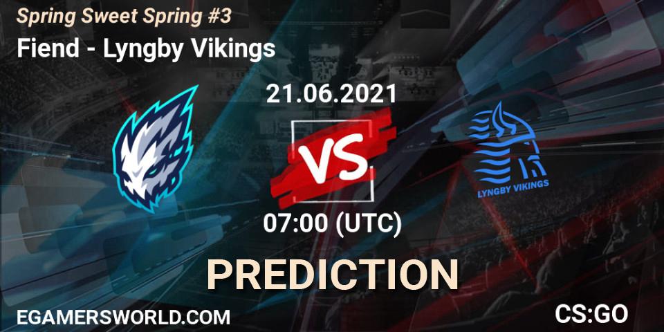 Fiend - Lyngby Vikings: прогноз. 21.06.2021 at 07:00, Counter-Strike (CS2), Spring Sweet Spring #3