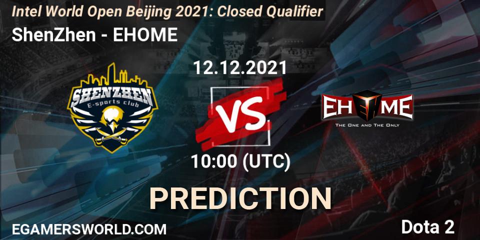 ShenZhen - EHOME: прогноз. 12.12.2021 at 10:25, Dota 2, Intel World Open Beijing: Closed Qualifier