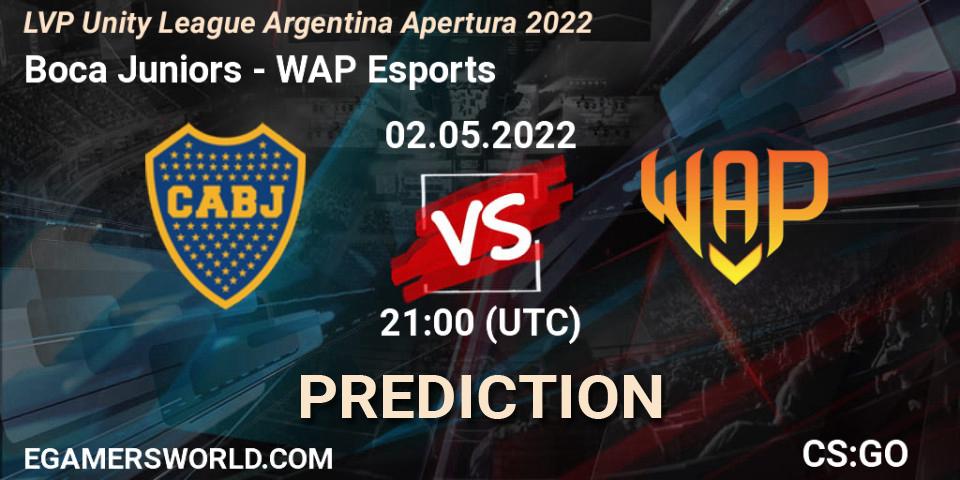 Boca Juniors - WAP Esports: прогноз. 02.05.2022 at 21:00, Counter-Strike (CS2), LVP Unity League Argentina Apertura 2022