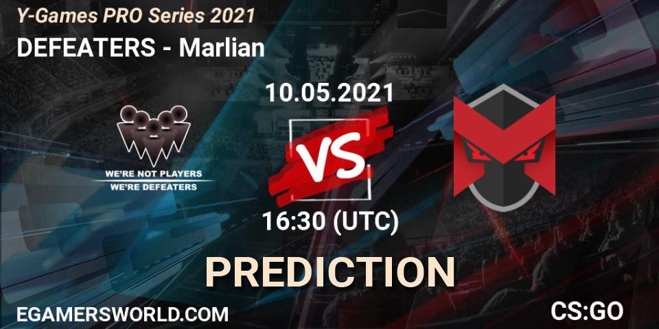 DEFEATERS - Marlian: прогноз. 10.05.2021 at 16:30, Counter-Strike (CS2), Y-Games PRO Series 2021