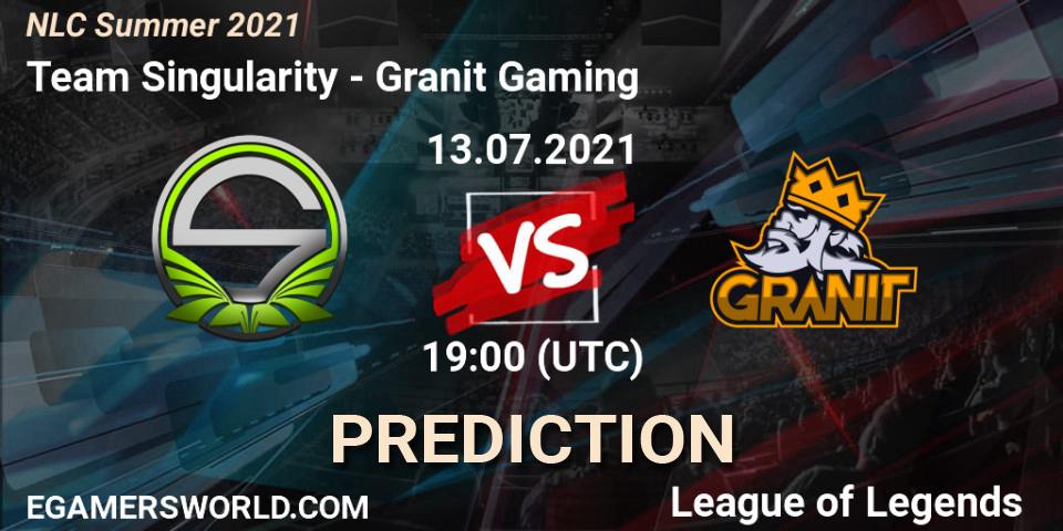Team Singularity - Granit Gaming: прогноз. 13.07.2021 at 19:00, LoL, NLC Summer 2021