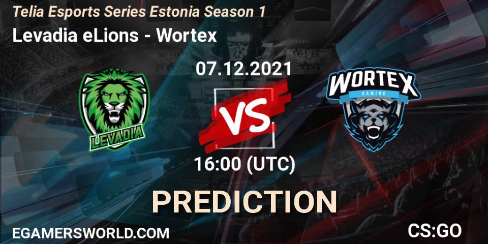 Levadia eLions - Wortex: прогноз. 07.12.2021 at 17:00, Counter-Strike (CS2), Telia Esports Series Estonia Season 1