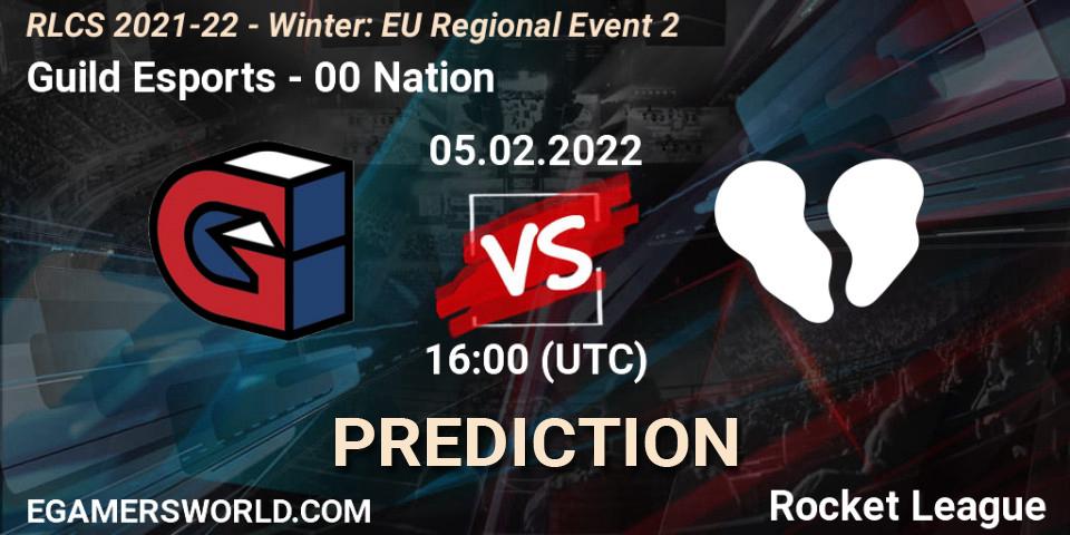 Guild Esports - 00 Nation: прогноз. 05.02.2022 at 16:00, Rocket League, RLCS 2021-22 - Winter: EU Regional Event 2