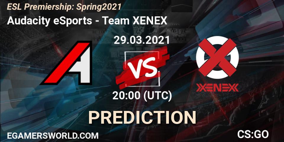 Audacity eSports - XENEX: прогноз. 29.03.2021 at 19:00, Counter-Strike (CS2), ESL Premiership: Spring 2021