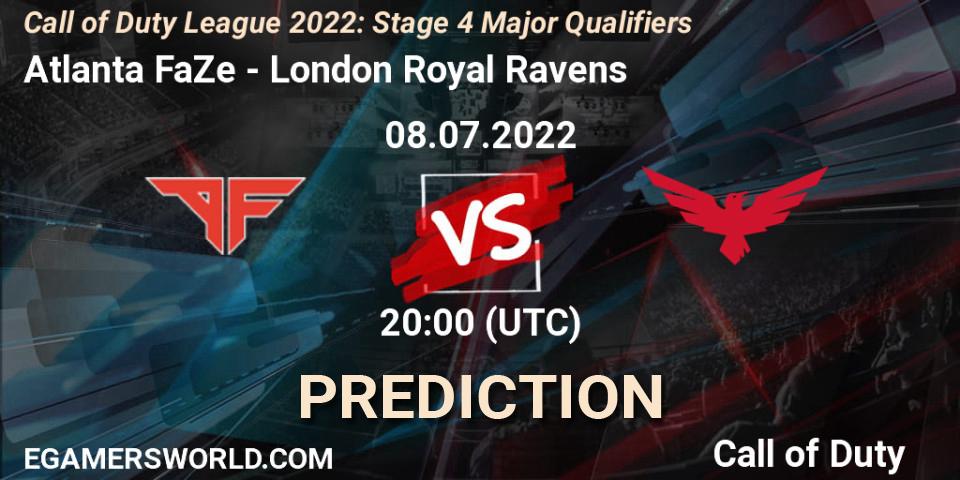 Atlanta FaZe - London Royal Ravens: прогноз. 08.07.22, Call of Duty, Call of Duty League 2022: Stage 4
