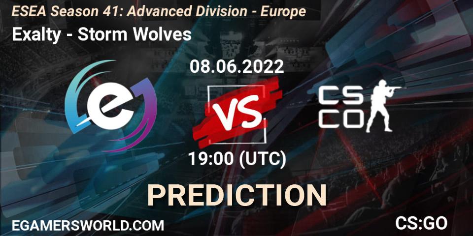 Exalty - Storm Wolves: прогноз. 08.06.2022 at 19:00, Counter-Strike (CS2), ESEA Season 41: Advanced Division - Europe