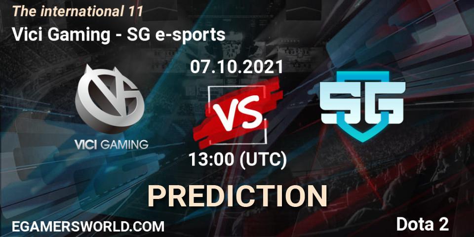 Vici Gaming - SG e-sports: прогноз. 07.10.2021 at 15:21, Dota 2, The Internationa 2021