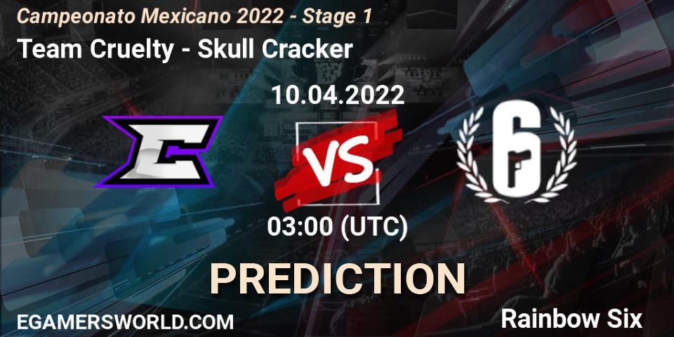 Team Cruelty - Skull Cracker: прогноз. 10.04.2022 at 02:00, Rainbow Six, Campeonato Mexicano 2022 - Stage 1