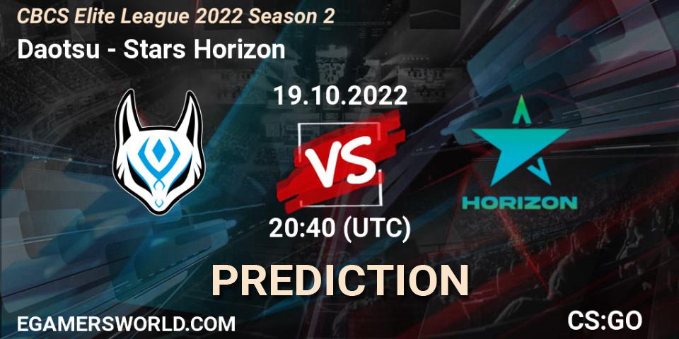 Daotsu - Stars Horizon: прогноз. 19.10.22, CS2 (CS:GO), CBCS Elite League 2022 Season 2