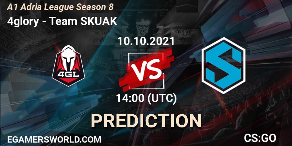 4glory - Team SKUAK: прогноз. 10.10.2021 at 14:00, Counter-Strike (CS2), A1 Adria League Season 8