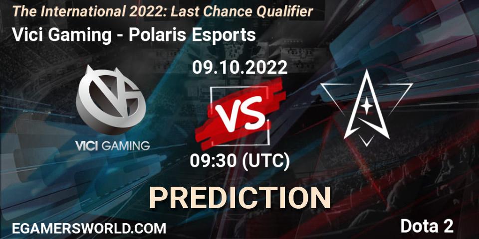 Vici Gaming - Polaris Esports: прогноз. 09.10.2022 at 09:30, Dota 2, The International 2022: Last Chance Qualifier