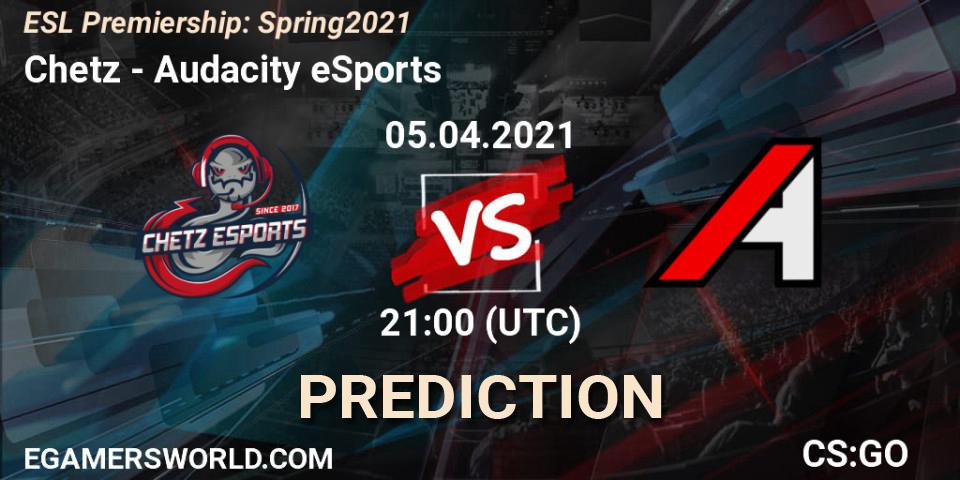 Chetz - Audacity eSports: прогноз. 05.04.2021 at 20:00, Counter-Strike (CS2), ESL Premiership: Spring 2021