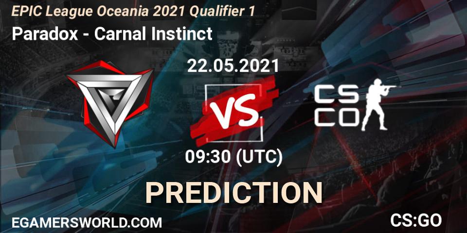 Skyfire - Carnal Instinct: прогноз. 22.05.21, CS2 (CS:GO), EPIC League Oceania 2021 Qualifier 1