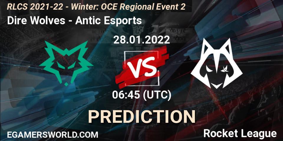 Dire Wolves - Antic Esports: прогноз. 28.01.22, Rocket League, RLCS 2021-22 - Winter: OCE Regional Event 2
