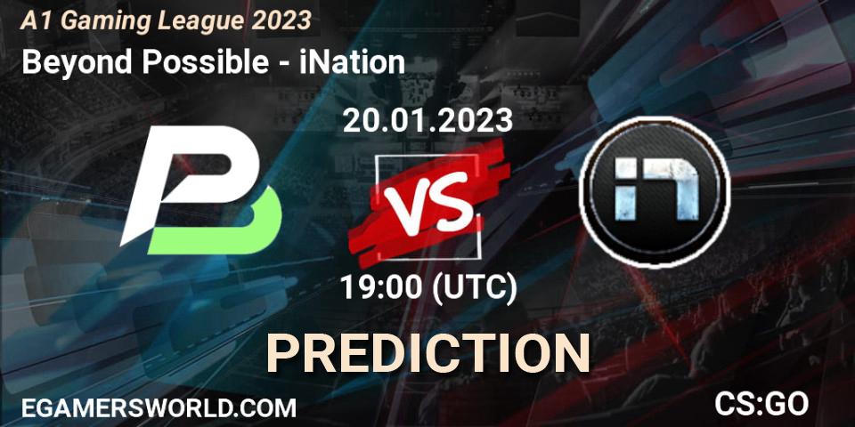 Beyond Possible - iNation: прогноз. 20.01.23, CS2 (CS:GO), A1 Gaming League 2023