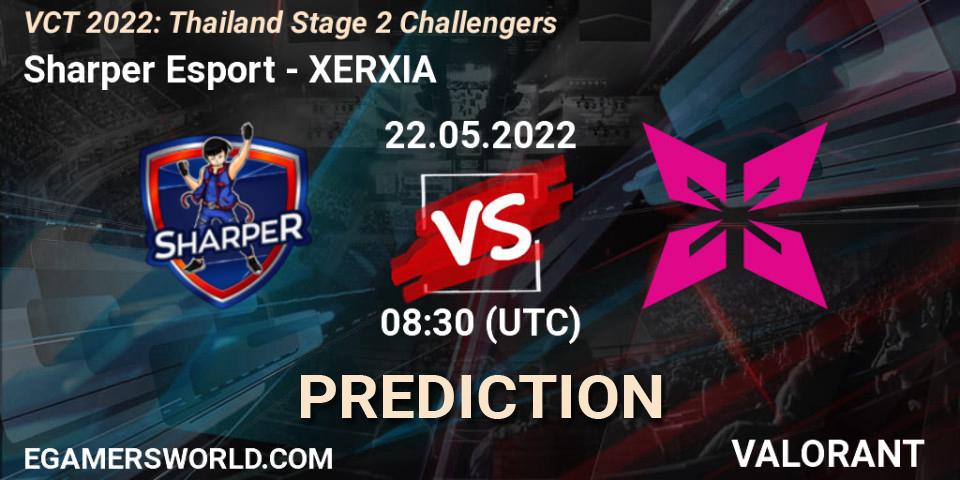 Sharper Esport - XERXIA: прогноз. 22.05.2022 at 08:30, VALORANT, VCT 2022: Thailand Stage 2 Challengers