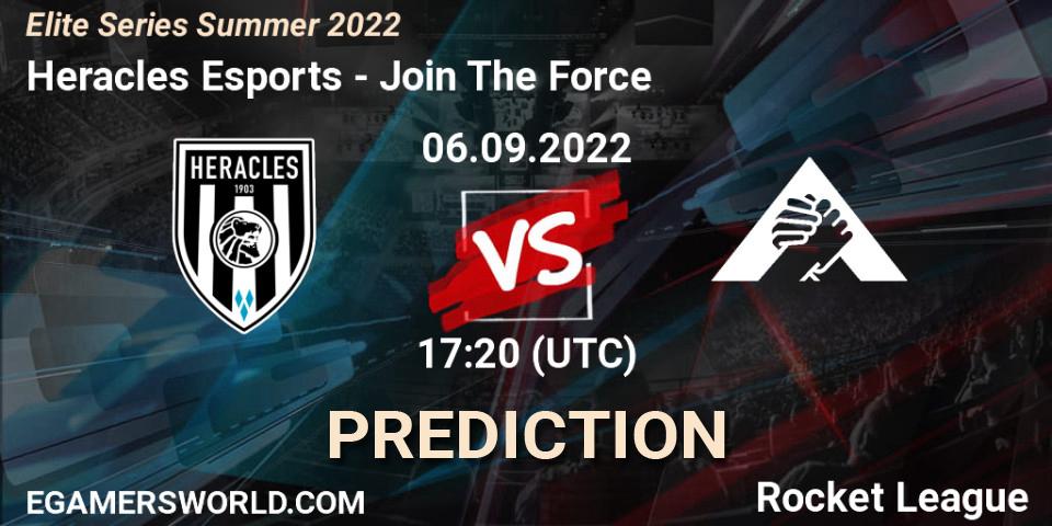 Heracles Esports - Join The Force: прогноз. 06.09.2022 at 17:20, Rocket League, Elite Series Summer 2022