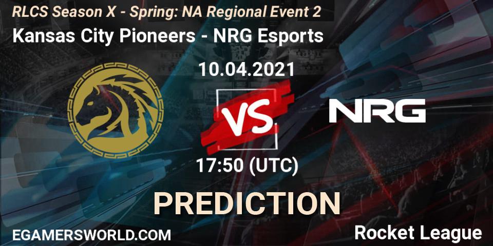 Kansas City Pioneers - NRG Esports: прогноз. 10.04.2021 at 17:50, Rocket League, RLCS Season X - Spring: NA Regional Event 2