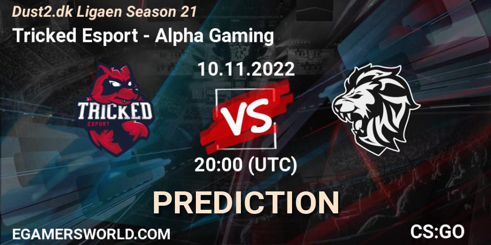 Tricked Esport - Alpha Gaming: прогноз. 10.11.2022 at 20:00, Counter-Strike (CS2), Dust2.dk Ligaen Season 21