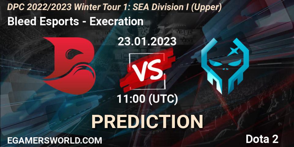 Bleed Esports - Execration: прогноз. 23.01.23, Dota 2, DPC 2022/2023 Winter Tour 1: SEA Division I (Upper)