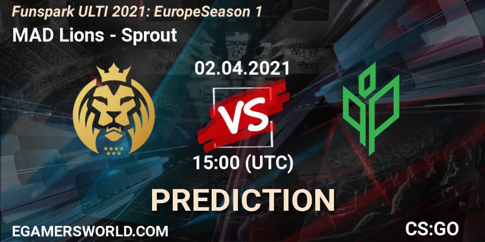 MAD Lions - Sprout: прогноз. 02.04.2021 at 15:30, Counter-Strike (CS2), Funspark ULTI 2021: Europe Season 1
