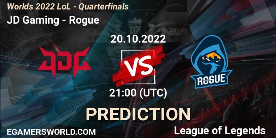 JD Gaming - Rogue: прогноз. 20.10.2022 at 21:00, LoL, Worlds 2022 LoL - Quarterfinals
