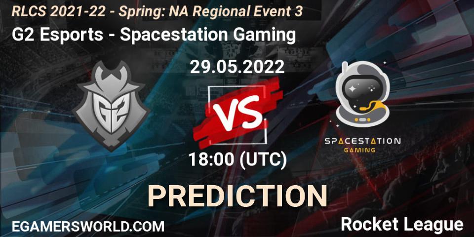 G2 Esports - Spacestation Gaming: прогноз. 29.05.2022 at 18:00, Rocket League, RLCS 2021-22 - Spring: NA Regional Event 3
