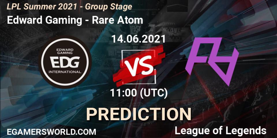 Edward Gaming - Rare Atom: прогноз. 14.06.21, LoL, LPL Summer 2021 - Group Stage