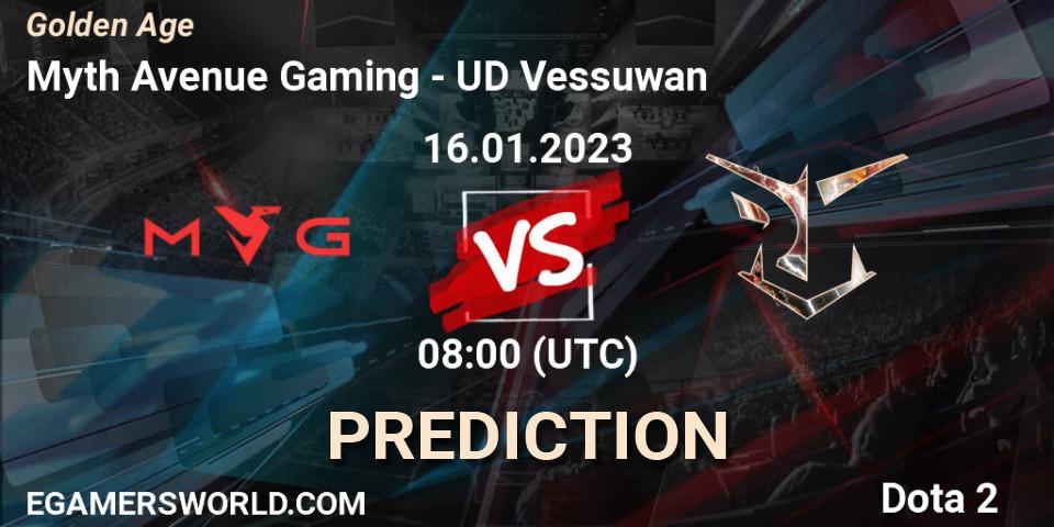 Myth Avenue Gaming - UD Vessuwan: прогноз. 16.01.2023 at 08:00, Dota 2, Golden Age
