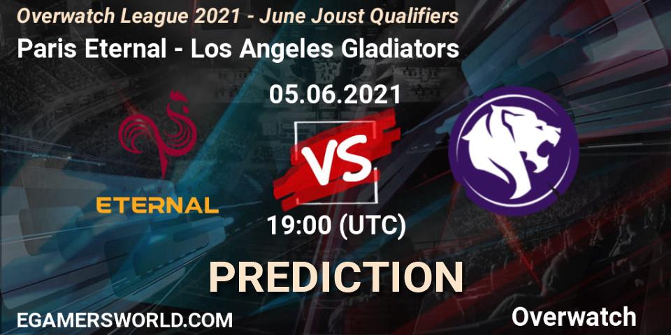 Paris Eternal - Los Angeles Gladiators: прогноз. 05.06.2021 at 19:00, Overwatch, Overwatch League 2021 - June Joust Qualifiers