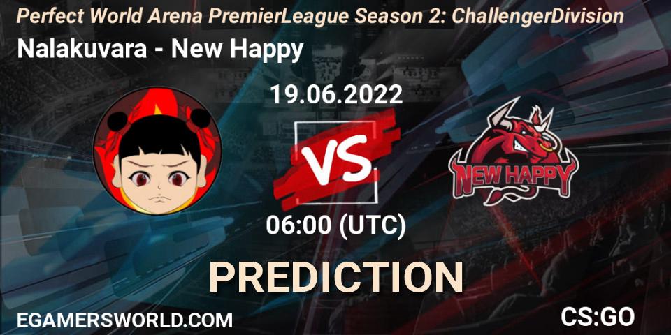 Nalakuvara - New Happy: прогноз. 19.06.2022 at 06:00, Counter-Strike (CS2), Perfect World Arena Premier League Season 2: Challenger Division