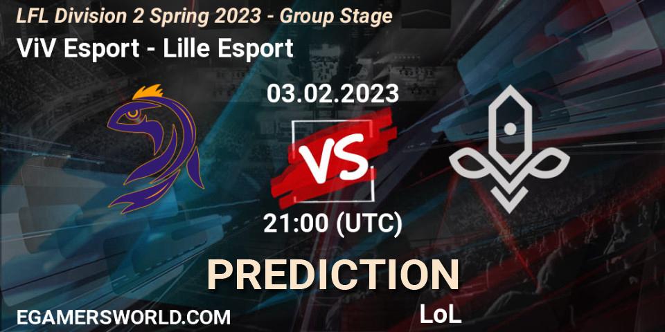 ViV Esport - Lille Esport: прогноз. 03.02.2023 at 21:00, LoL, LFL Division 2 Spring 2023 - Group Stage
