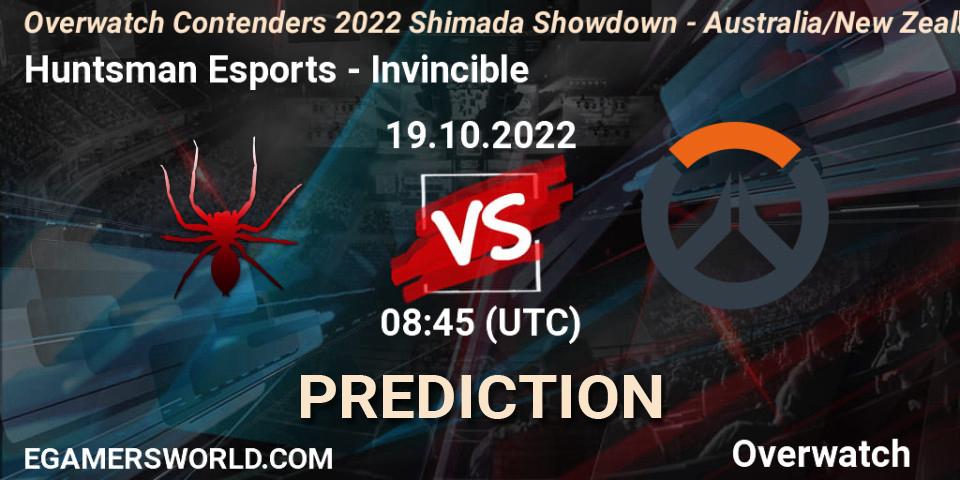 Huntsman Esports - Invincible: прогноз. 19.10.2022 at 08:45, Overwatch, Overwatch Contenders 2022 Shimada Showdown - Australia/New Zealand - October