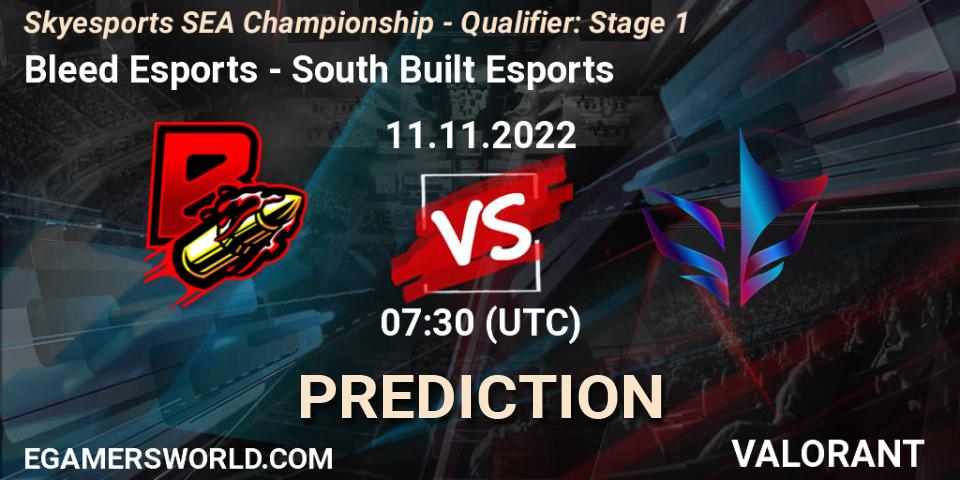 Bleed Esports - South Built Esports: прогноз. 11.11.2022 at 07:30, VALORANT, Skyesports SEA Championship - Qualifier: Stage 1
