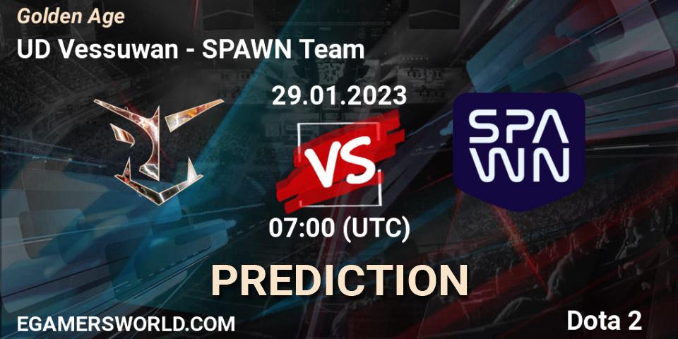 UD Vessuwan - SPAWN Team: прогноз. 29.01.23, Dota 2, Golden Age