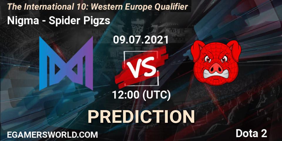 Nigma Galaxy - Spider Pigzs: прогноз. 09.07.2021 at 13:34, Dota 2, The International 10: Western Europe Qualifier