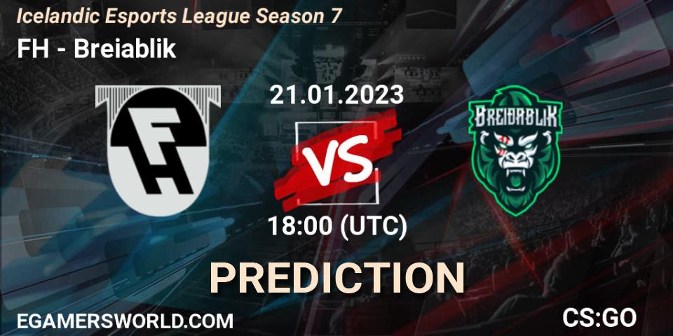 FH - Breiðablik: прогноз. 21.01.2023 at 18:10, Counter-Strike (CS2), Icelandic Esports League Season 7