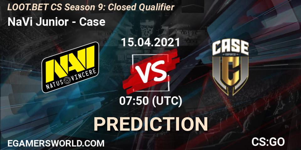 NaVi Junior - Case: прогноз. 15.04.2021 at 07:50, Counter-Strike (CS2), LOOT.BET CS Season 9: Closed Qualifier