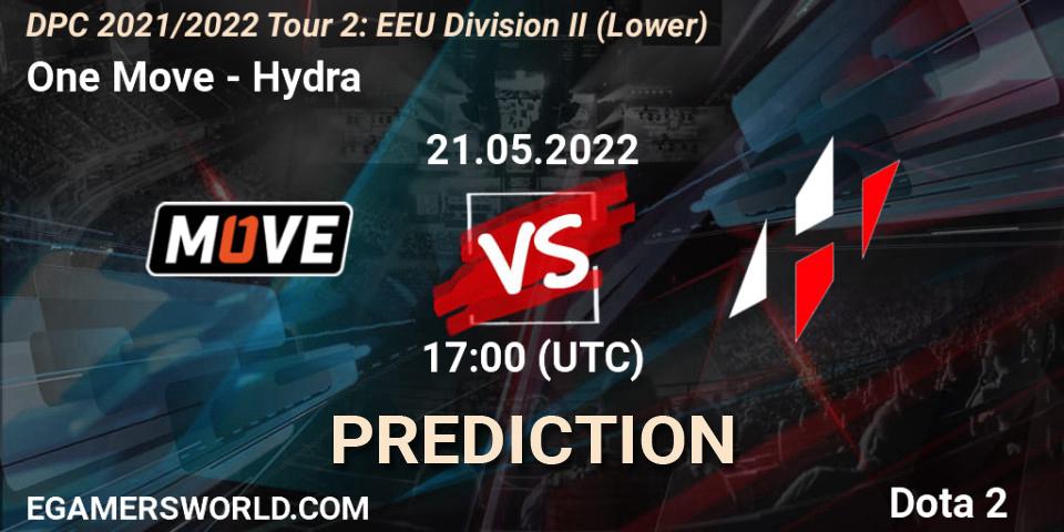 One Move - Hydra: прогноз. 21.05.2022 at 17:00, Dota 2, DPC 2021/2022 Tour 2: EEU Division II (Lower)