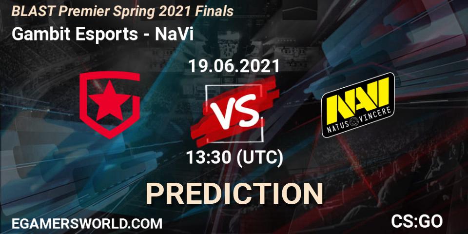 Gambit Esports - NaVi: прогноз. 19.06.21, CS2 (CS:GO), BLAST Premier Spring 2021 Finals