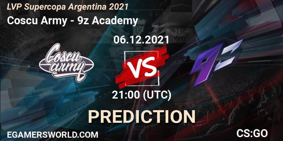 Coscu Army - 9z Academy: прогноз. 06.12.2021 at 21:00, Counter-Strike (CS2), LVP Supercopa Argentina 2021