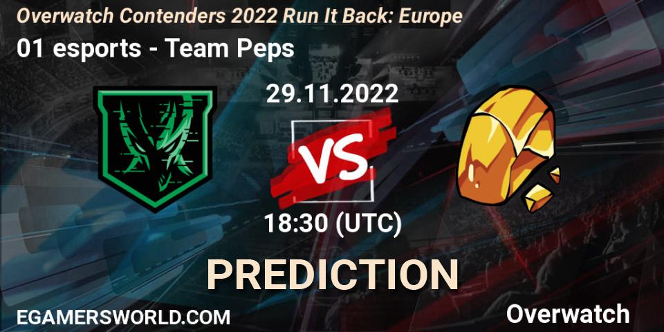 01 esports - Team Peps: прогноз. 08.12.22, Overwatch, Overwatch Contenders 2022 Run It Back: Europe