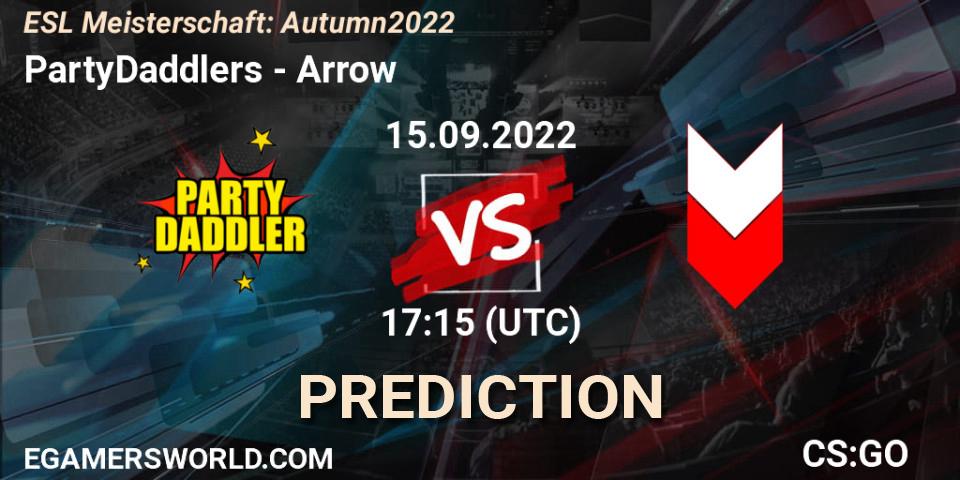 PartyDaddlers - Arrow: прогноз. 15.09.2022 at 17:15, Counter-Strike (CS2), ESL Meisterschaft: Autumn 2022