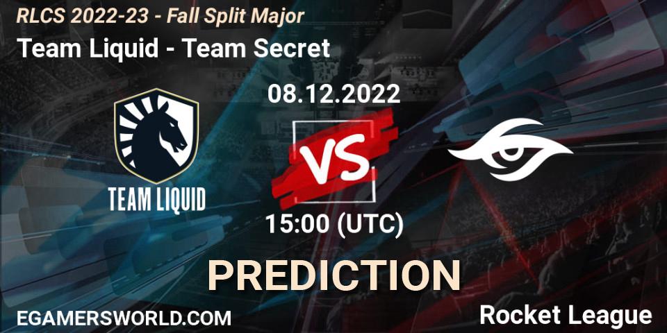 Team Liquid - Team Secret: прогноз. 08.12.2022 at 14:15, Rocket League, RLCS 2022-23 - Fall Split Major